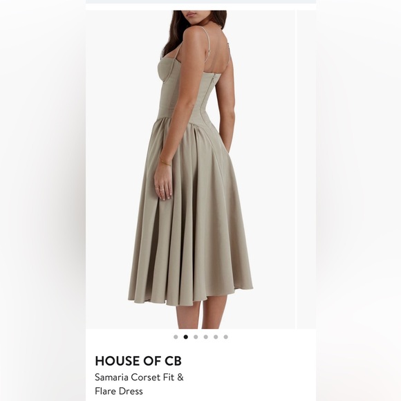 House of CB Strapless Corset Dress - Cream - Picture 2 of 7